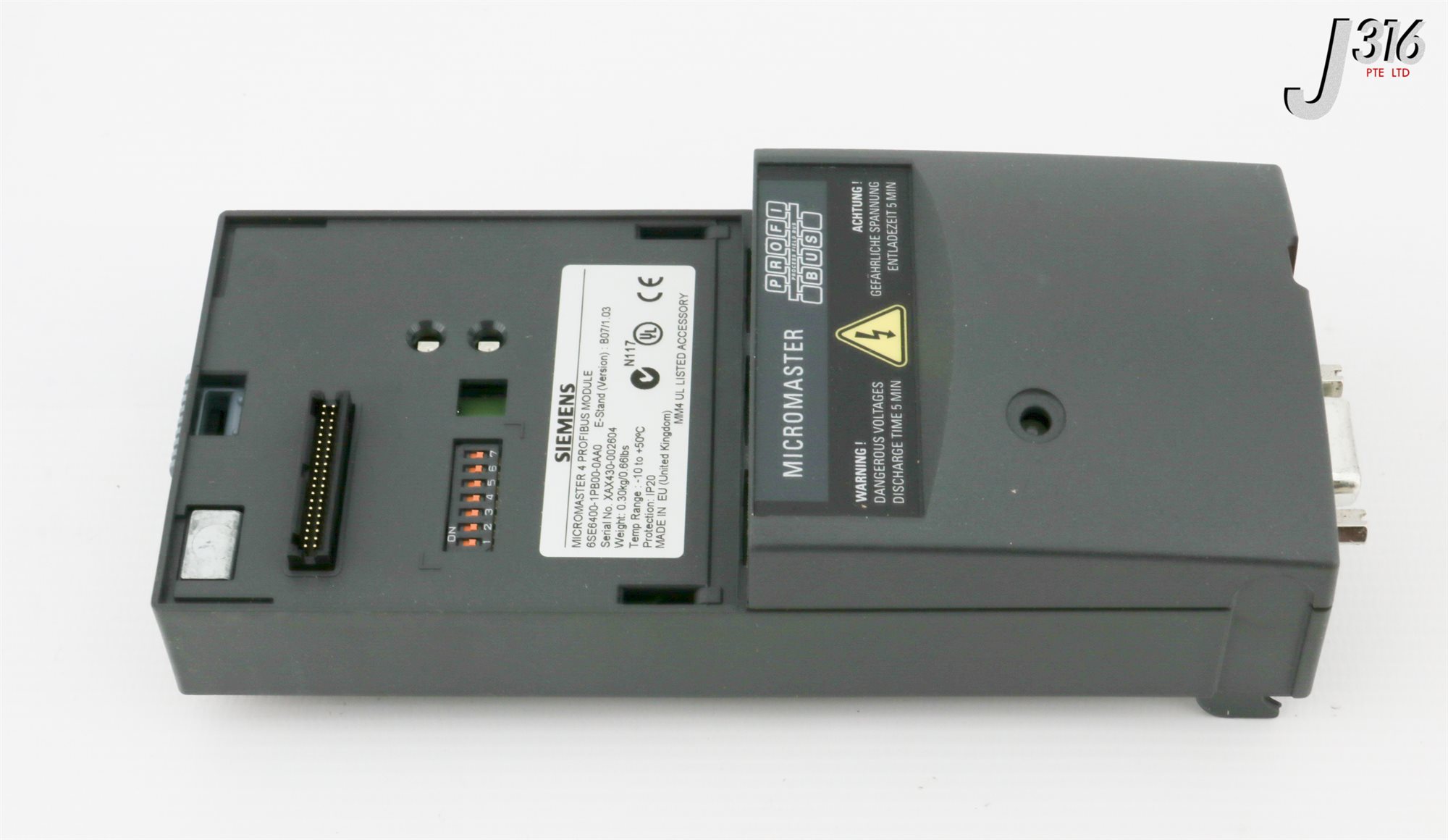 No-bu 31598 SIEMENS PROFIBUS MODULE, MICROMASTER 4 (NEW) 6SE6400-1PB00